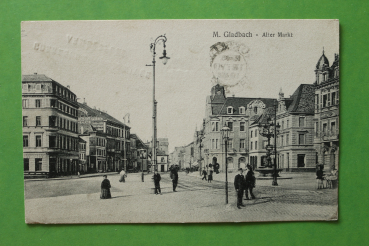 Ansichtskarte AK M Gladbach Mönchengladbach 1919 Alter Markt Häuser Architektur Ortsansicht NRW